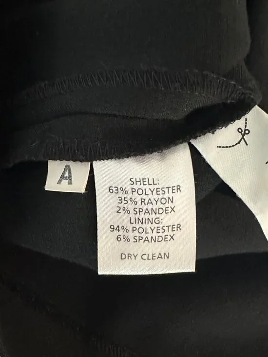 Gorgeous LOFT Black Dress with side peplum detail - Size 6 - Picture 5 of 5